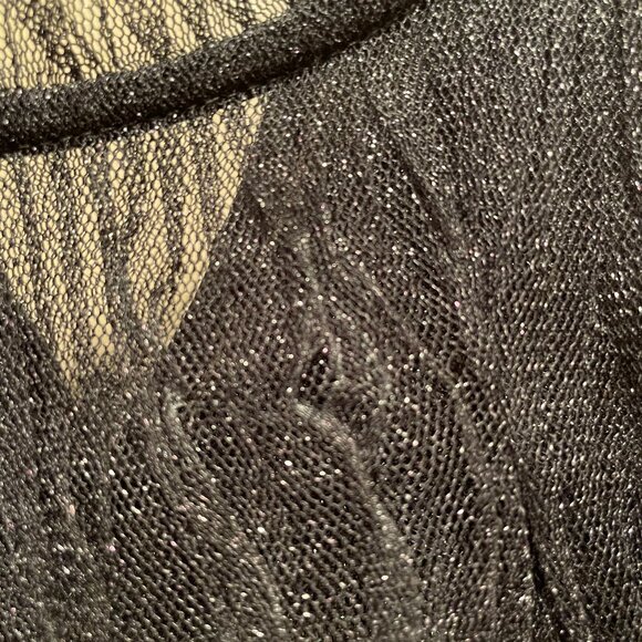 All Saints Sheer Black Blouse - Picture 9 of 10